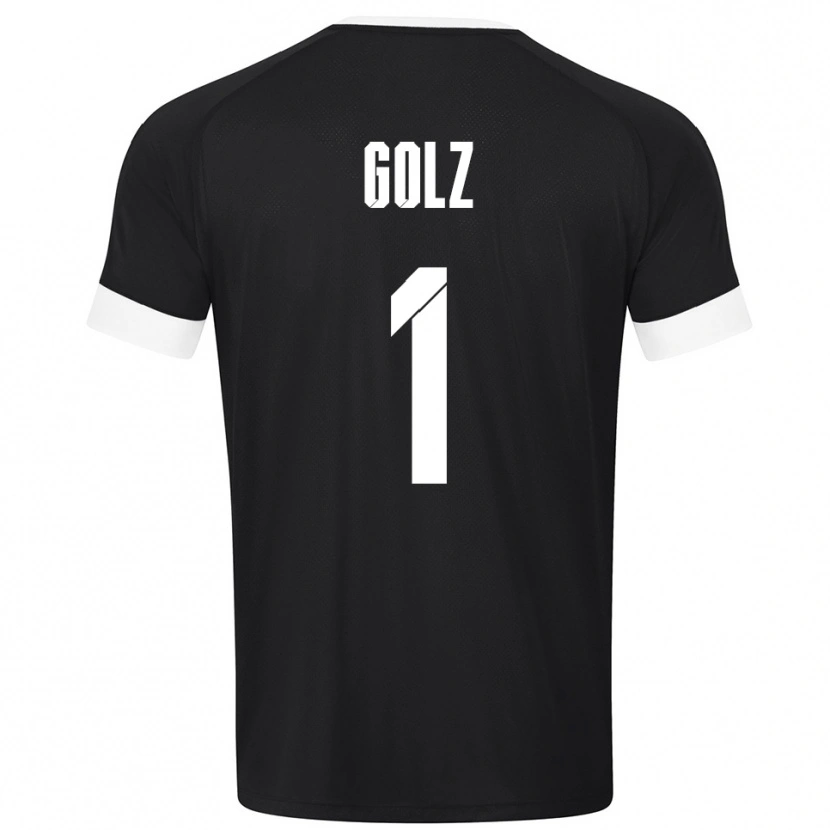 Danxen Heren Jakob Golz #1 Zwart Wit Keepersshirt 2025/26 T-Shirt