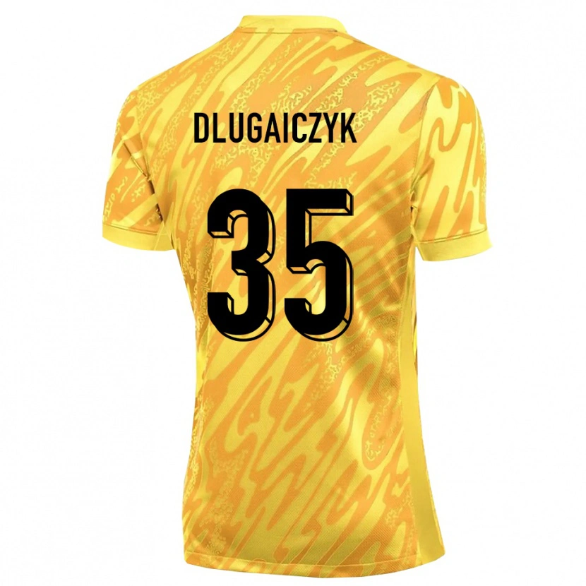 Danxen Heren Alexander Dlugaiczyk #35 Geel Oranje Keepersshirt 2025/26 T-Shirt