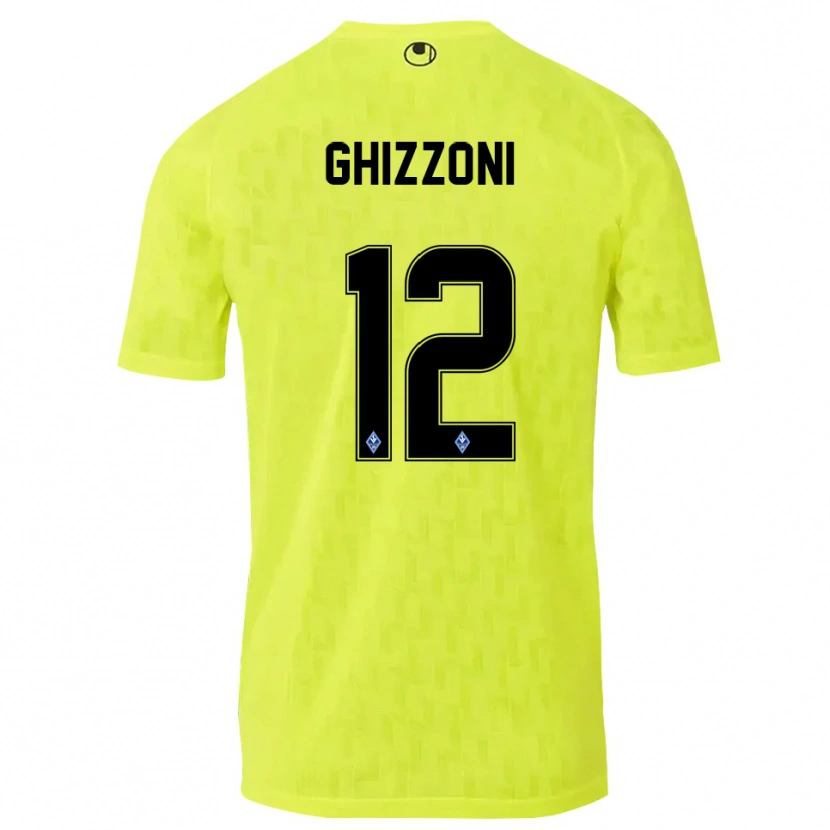 Danxen Heren Xanjo Ghizzoni #12 Geel Zwart Keepersshirt 2025/26 T-Shirt