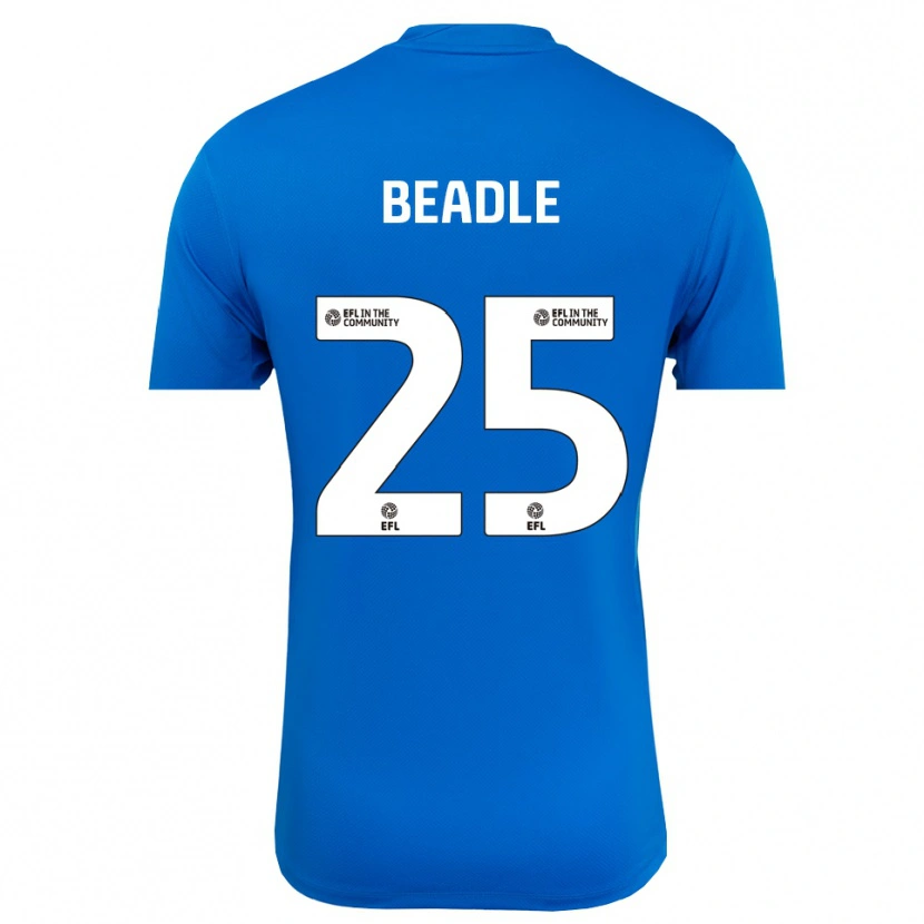 Danxen Heren James Beadle #25 Blauw Wit Keepersshirt 2025/26 T-Shirt