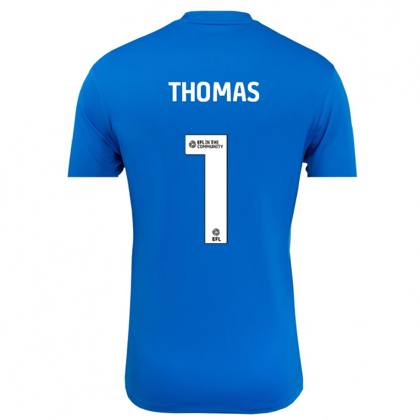 Danxen Heren Lucy Thomas #1 Blauw Wit Keepersshirt 2025/26 T-Shirt