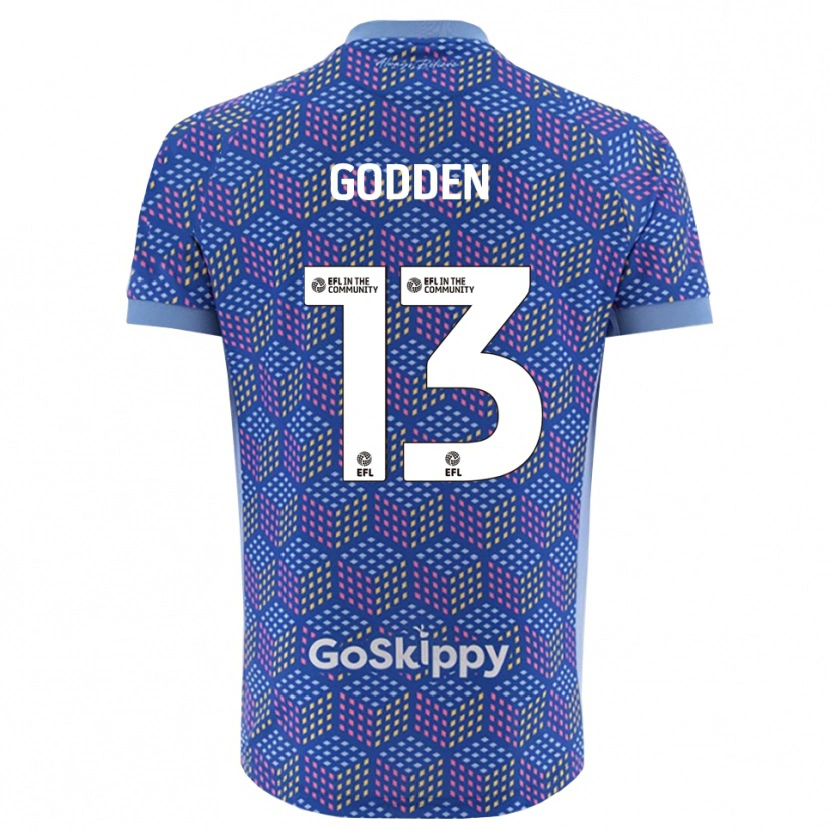 Danxen Heren Freddie Godden #13 Blauw Zwart Keepersshirt 2025/26 T-Shirt