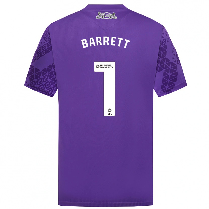 Danxen Heren Jack Barrett #1 Paars Wit Keepersshirt 2025/26 T-Shirt
