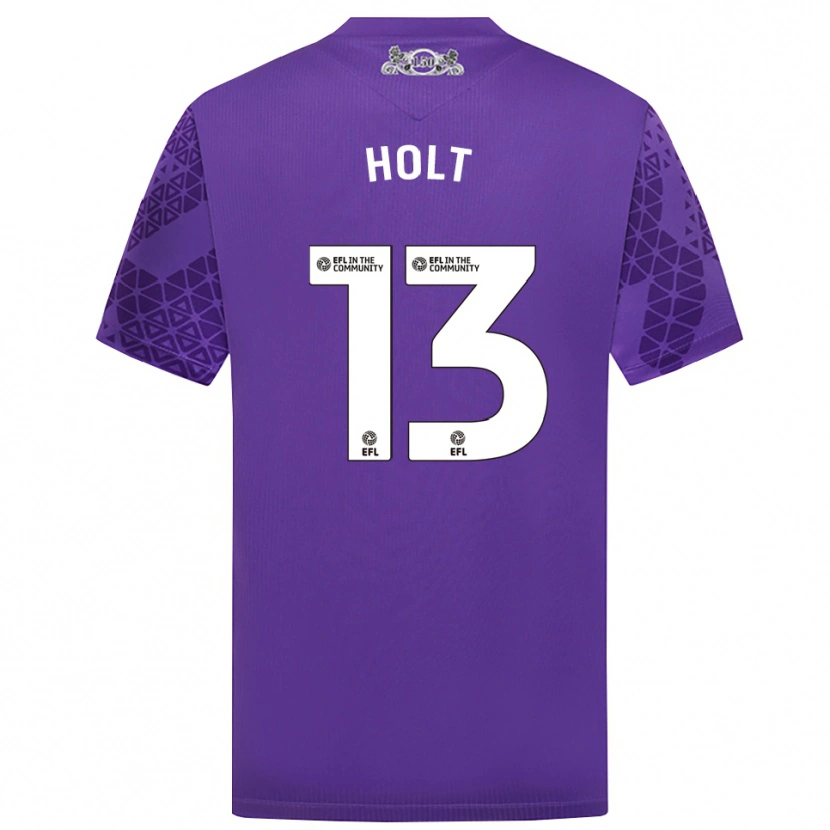 Danxen Heren Harry Holt #13 Paars Wit Keepersshirt 2025/26 T-Shirt