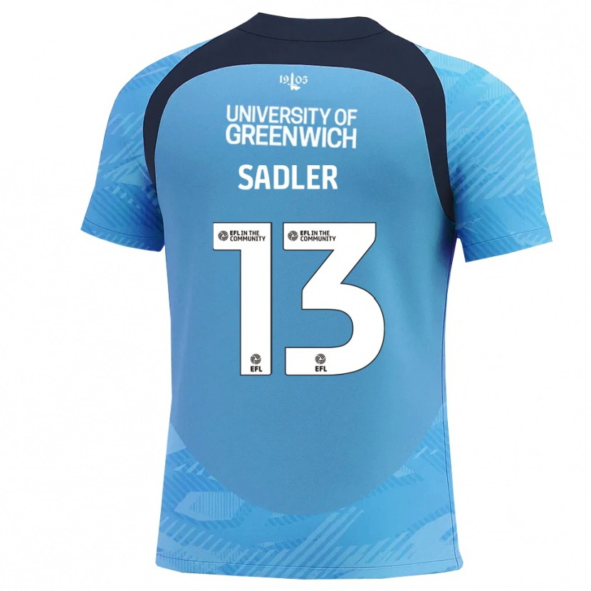 Danxen Heren Jude Sadler #13 Blauw Wit Keepersshirt 2025/26 T-Shirt