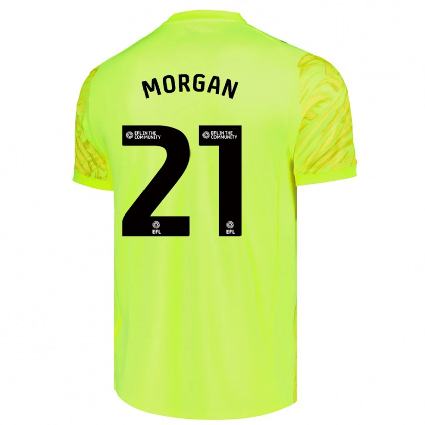 Danxen Heren Sarah Morgan #21 Fluorescerend Groen Keepersshirt 2025/26 T-Shirt