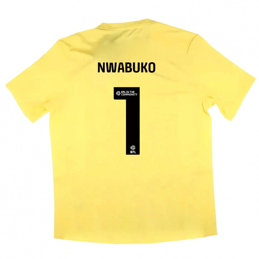 Danxen Heren Sam Nwabuko #1 Geel Zwart Keepersshirt 2025/26 T-Shirt