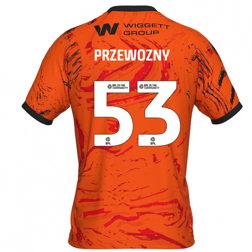 Danxen Heren Jakub Przewozny #53 Oranje Zwart Keepersshirt 2025/26 T-Shirt