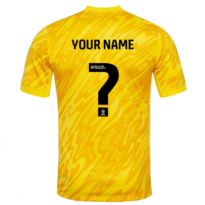 Danxen Heren Portsmouth FC Geel Zwart Keepersshirt 2025/26 T-Shirt