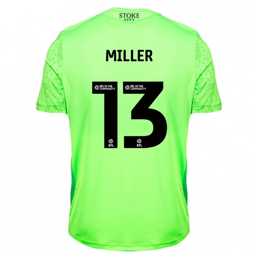 Danxen Heren Tom Miller #13 Groen Zwart Keepersshirt 2025/26 T-Shirt