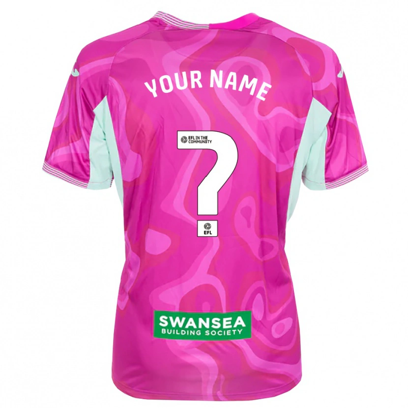Danxen Heren Swansea City Magenta Wit Keepersshirt 2025/26 T-Shirt
