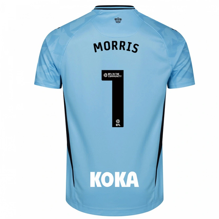 Danxen Heren Sam Morris #1 Licht Hemelsblauw Keepersshirt 2025/26 T-Shirt