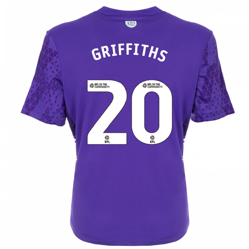 Danxen Heren Josh Griffiths #20 Paars Wit Keepersshirt 2025/26 T-Shirt