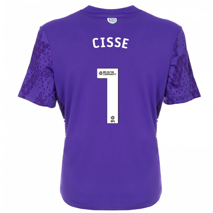 Danxen Heren Ben Cisse #1 Paars Wit Keepersshirt 2025/26 T-Shirt