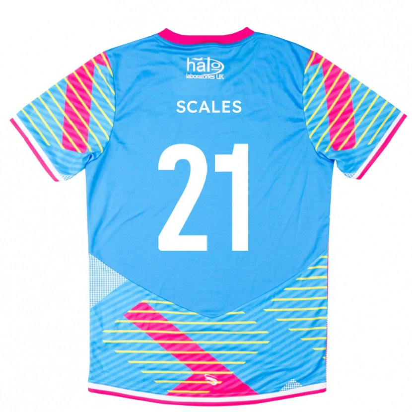 Danxen Heren Alfie Scales #21 Hemelsblauw Roze Keepersshirt 2025/26 T-Shirt
