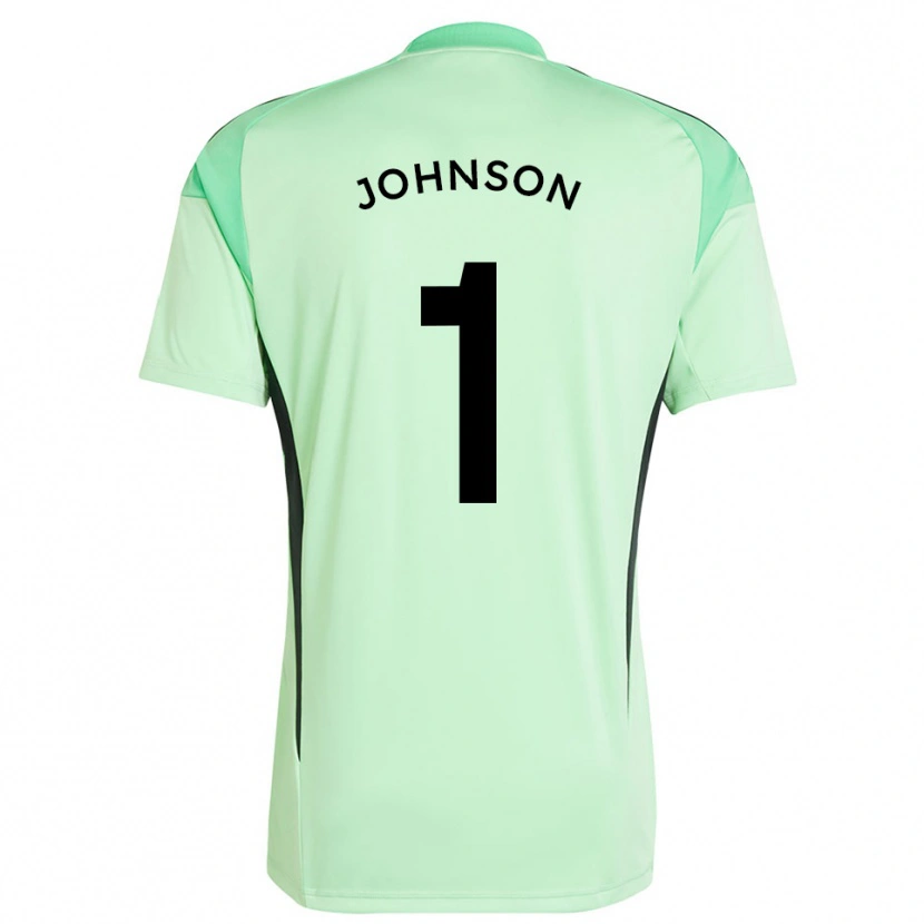 Danxen Heren Sam Johnson #1 Gras Groen Zwart Keepersshirt 2025/26 T-Shirt