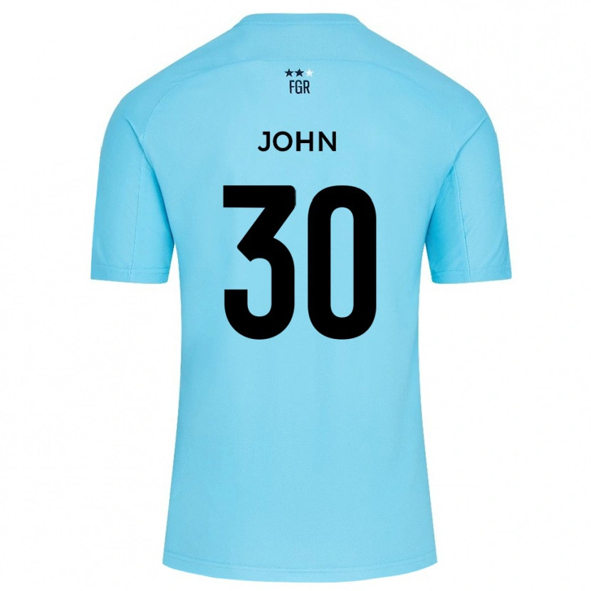 Danxen Heren Dylan John #30 Hemelsblauw Wit Keepersshirt 2025/26 T-Shirt
