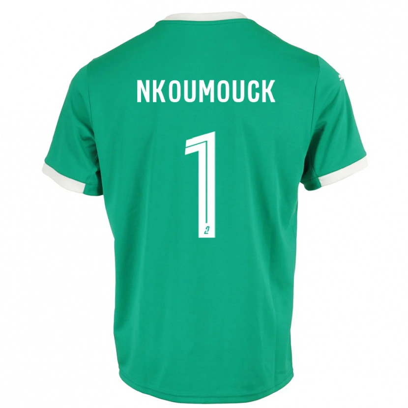 Danxen Heren Marc-Anthony Nkoumouck #1 Groen Wit Keepersshirt 2025/26 T-Shirt