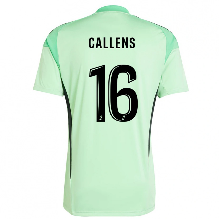 Danxen Heren Thomas Callens #16 Lichtgroen Zwart Keepersshirt 2025/26 T-Shirt