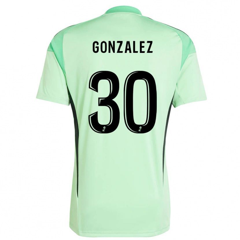 Danxen Heren Matéo Gonzalez #30 Lichtgroen Zwart Keepersshirt 2025/26 T-Shirt
