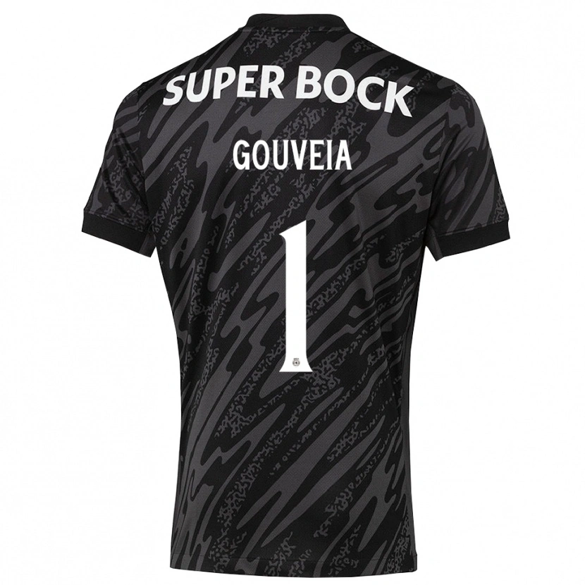 Danxen Heren Miguel Gouveia #1 Grijs Zwart Wit Keepersshirt 2025/26 T-Shirt
