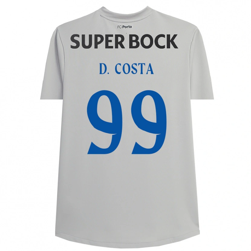 Danxen Heren Diogo Costa #99 Lichtgrijs Zwart Keepersshirt 2025/26 T-Shirt