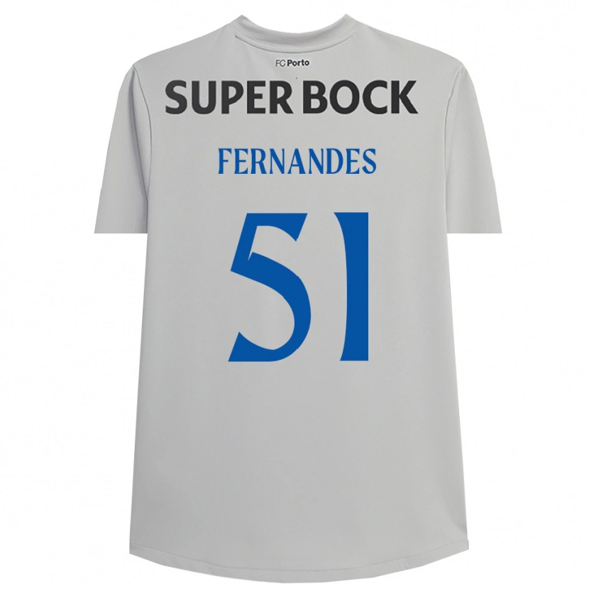 Danxen Heren Diogo Fernandes #51 Lichtgrijs Zwart Keepersshirt 2025/26 T-Shirt