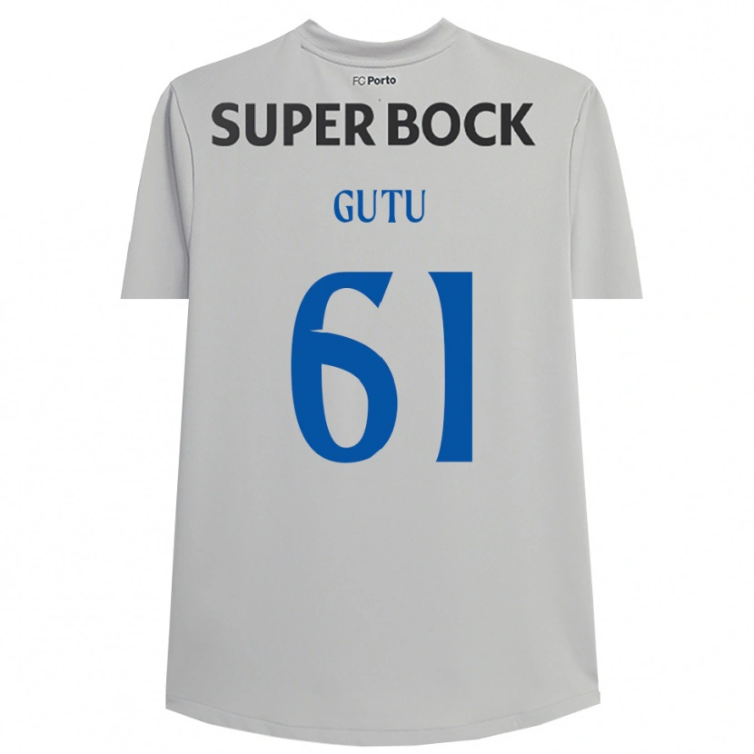 Danxen Heren Denis Gutu #61 Lichtgrijs Zwart Keepersshirt 2025/26 T-Shirt