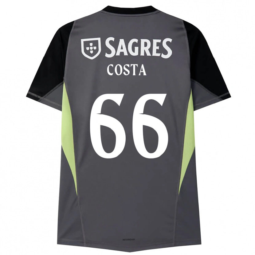 Danxen Heren Rute Costa #66 Donkergrijs Zwart Keepersshirt 2025/26 T-Shirt