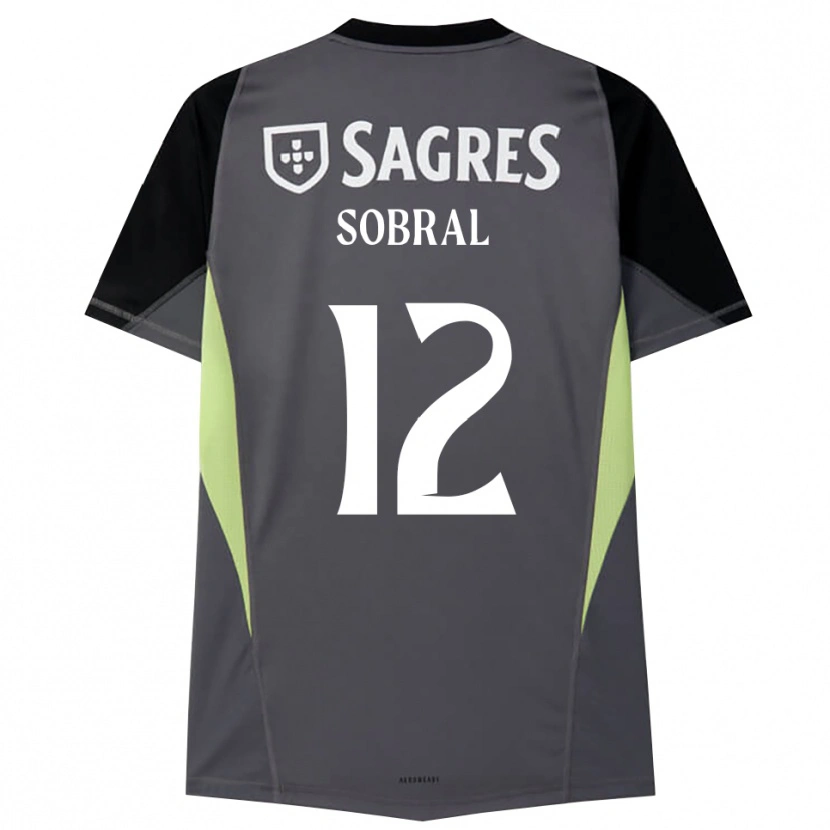 Danxen Heren Gonçalo Sobral #12 Donkergrijs Zwart Keepersshirt 2025/26 T-Shirt