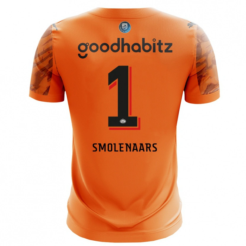 Danxen Heren Tijn Smolenaars #1 Oranje Zwart Keepersshirt 2025/26 T-Shirt