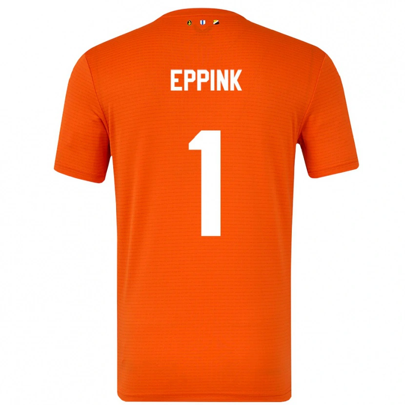 Danxen Heren Mees Eppink #1 Oranje Zwart Keepersshirt 2025/26 T-Shirt
