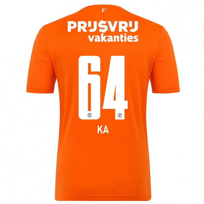Danxen Heren Ismail Ka #64 Oranje Zwart Keepersshirt 2025/26 T-Shirt
