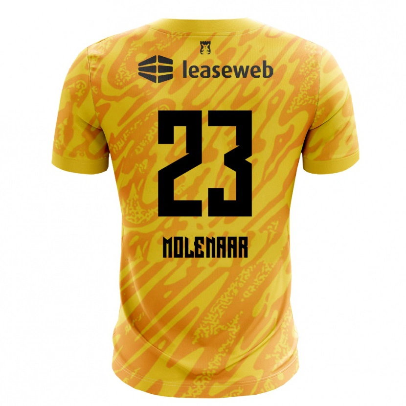 Danxen Heren Finn Molenaar #23 Oranje Geel Zwart Keepersshirt 2025/26 T-Shirt