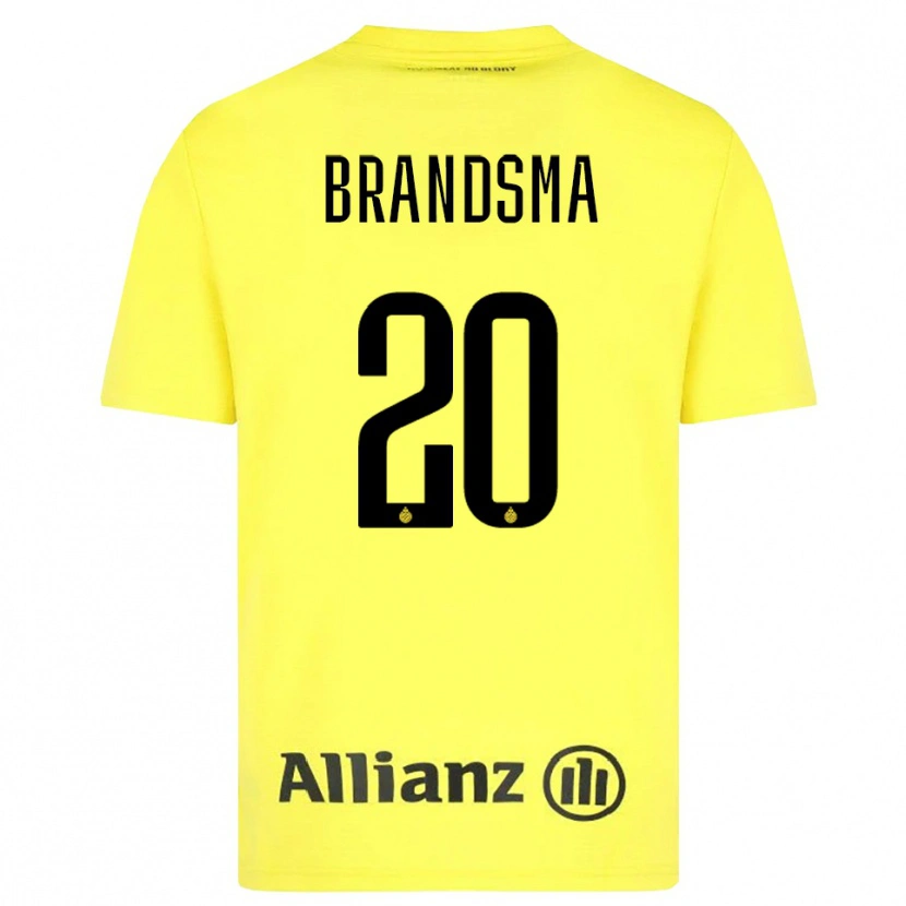 Danxen Heren Ilke Brandsma #20 Geel Zwart Keepersshirt 2025/26 T-Shirt