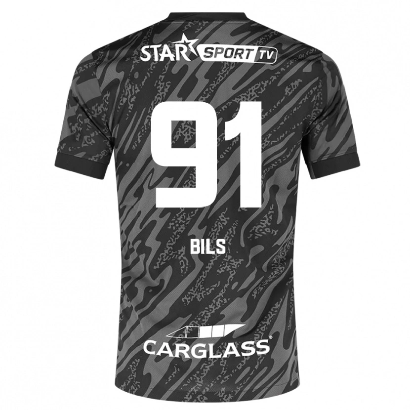 Danxen Heren Elise Bils #91 Donkergrijs Zwart Keepersshirt 2025/26 T-Shirt