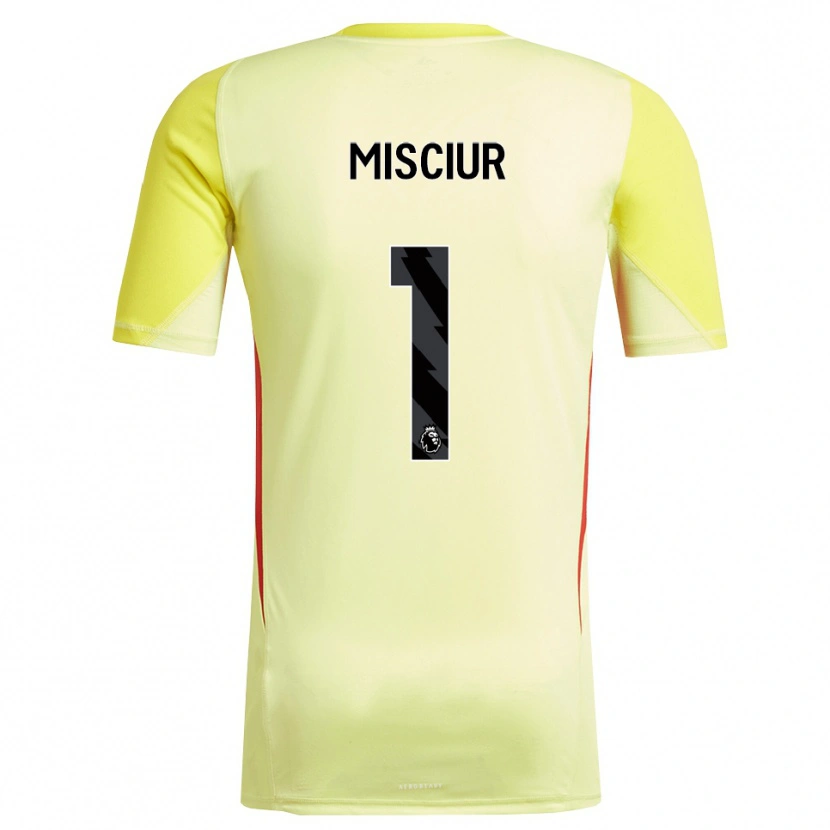 Danxen Heren Kornel Misciur #1 Geel Rood Keepersshirt 2025/26 T-Shirt