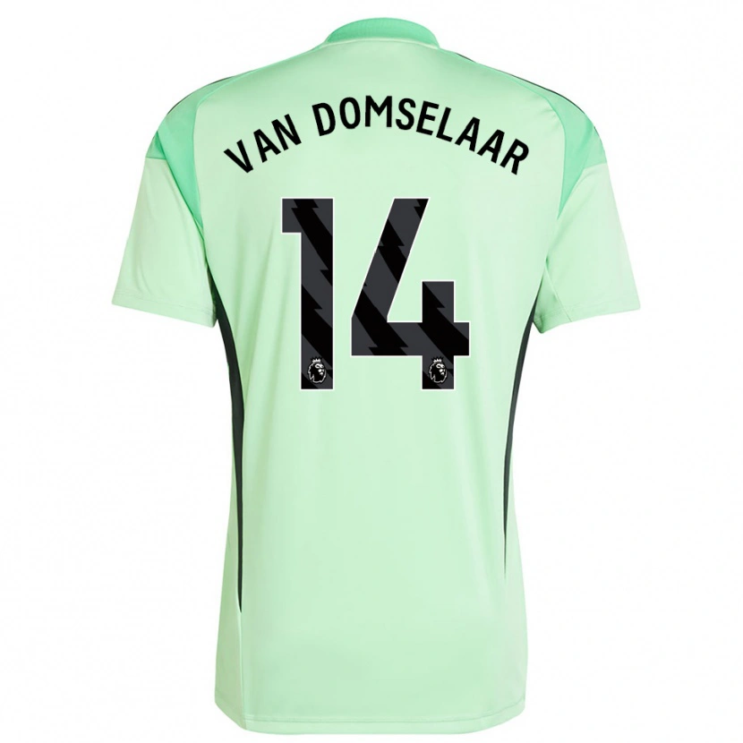 Danxen Heren Daphne Van Domselaar #14 Lichtgroen Zwart Keepersshirt 2025/26 T-Shirt