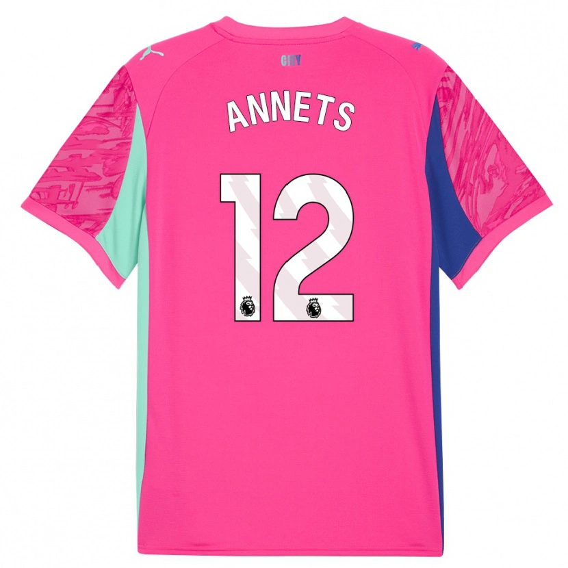 Danxen Heren Eve Annets #12 Roze Roze Keepersshirt 2025/26 T-Shirt