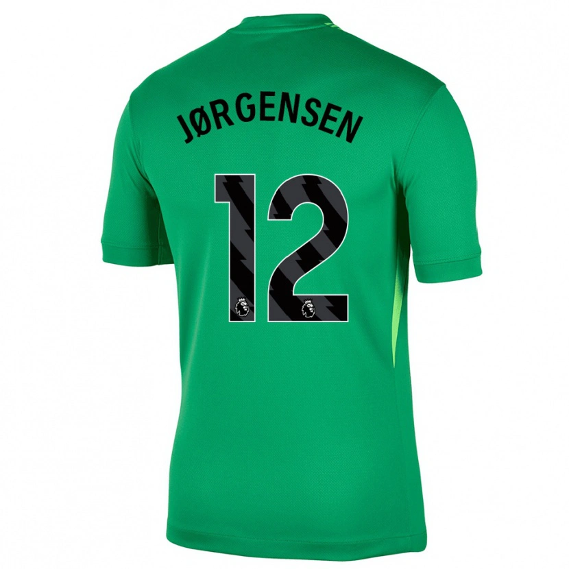 Danxen Heren Filip Jørgensen #12 Groen Zwart Keepersshirt 2025/26 T-Shirt