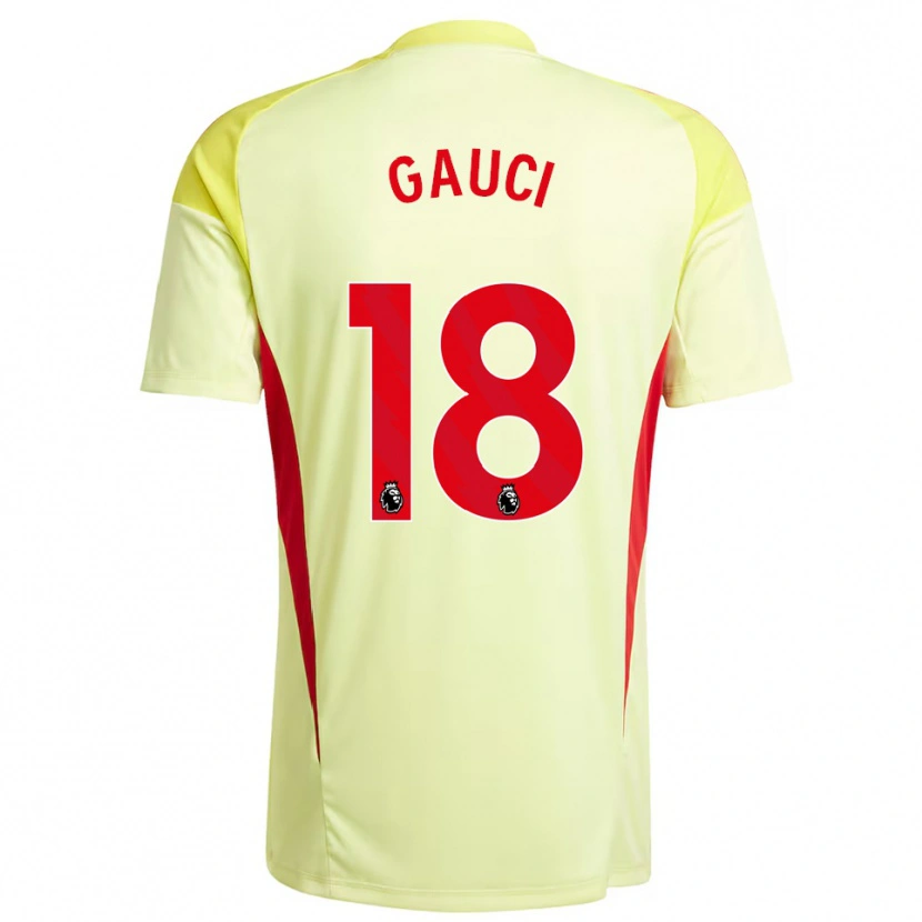 Danxen Heren Joe Gauci #18 Lichtgeel Keepersshirt 2025/26 T-Shirt