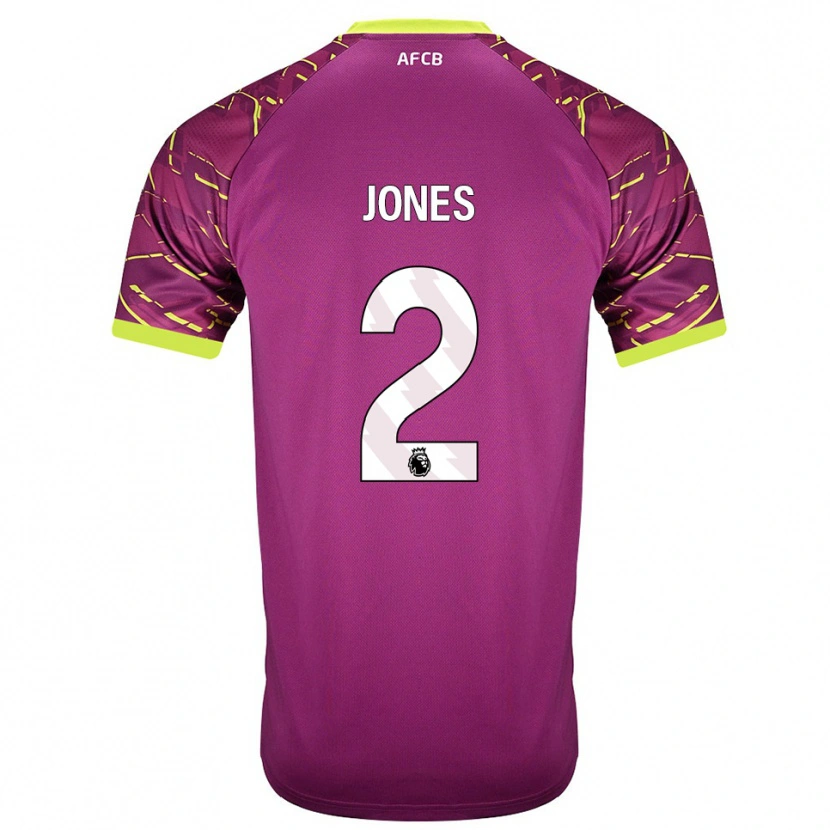 Danxen Heren Abby Jones #2 Donker Magenta Keepersshirt 2025/26 T-Shirt