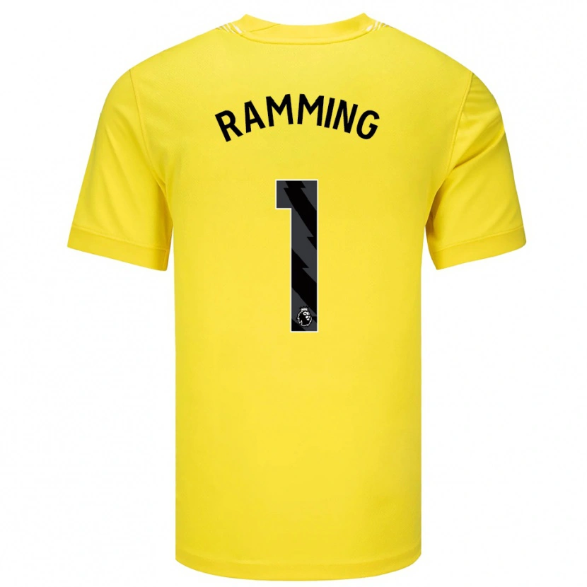 Danxen Heren Nils Ramming #1 Geel Zwart Keepersshirt 2025/26 T-Shirt