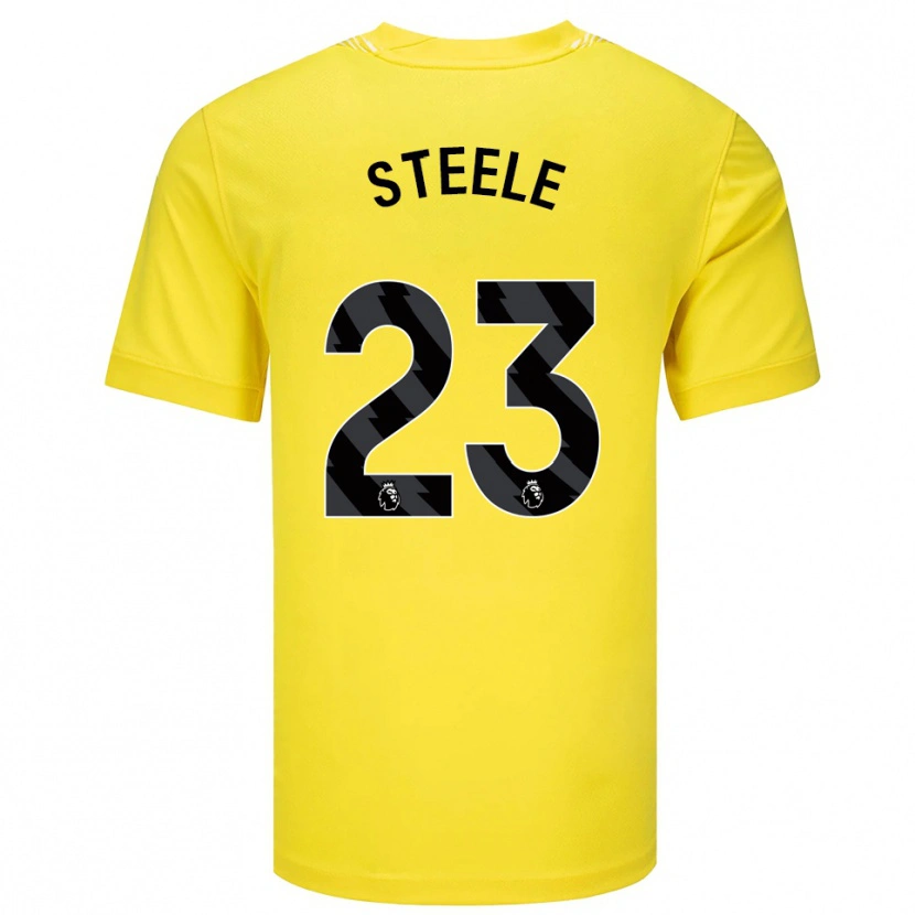 Danxen Heren Jason Steele #23 Geel Zwart Keepersshirt 2025/26 T-Shirt