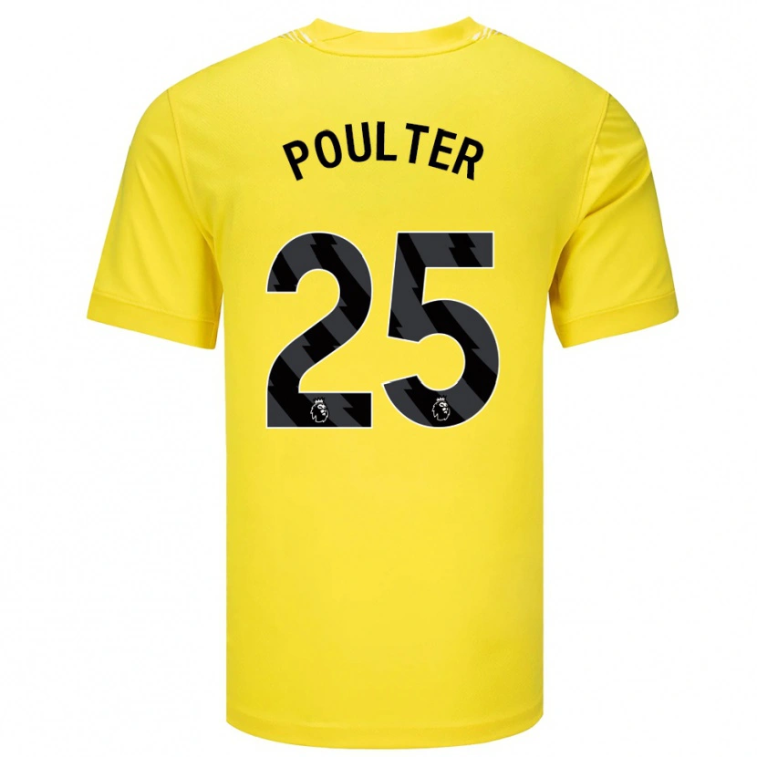 Danxen Heren Hannah Poulter #25 Geel Zwart Keepersshirt 2025/26 T-Shirt