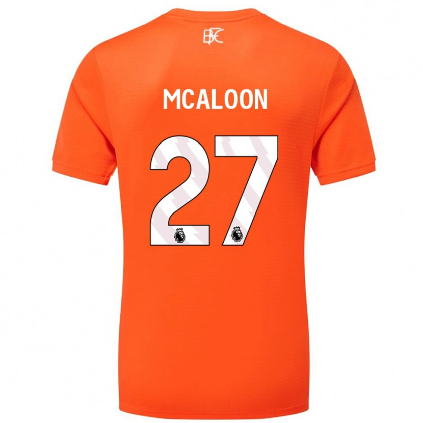 Danxen Heren Naoisha Mcaloon #27 Oranje Wit Keepersshirt 2025/26 T-Shirt