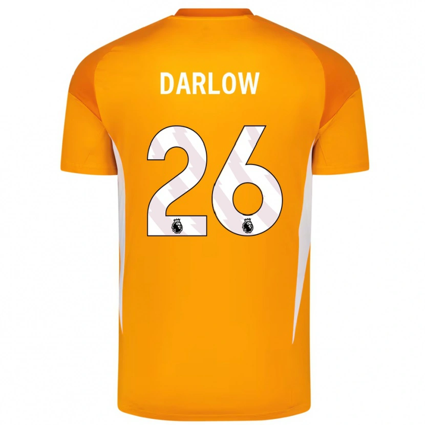 Danxen Heren Karl Darlow #26 Oranje Wit Keepersshirt 2025/26 T-Shirt
