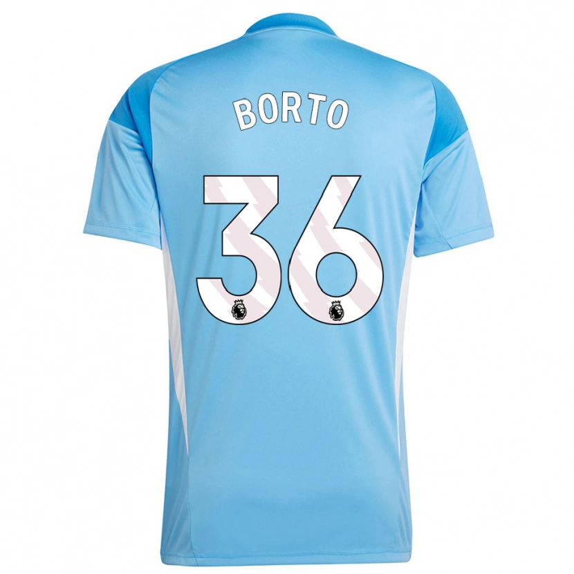 Danxen Heren Alex Borto #36 Blauw Wit Keepersshirt 2025/26 T-Shirt