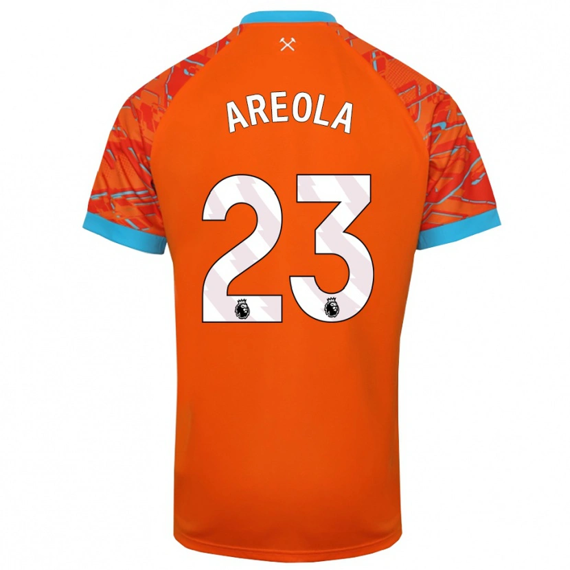 Danxen Heren Alphonse Areola #23 Oranje Wit Keepersshirt 2025/26 T-Shirt