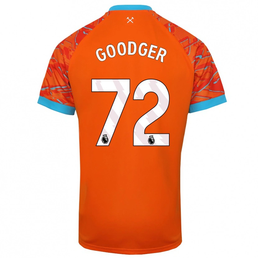 Danxen Heren Tommy Goodger #72 Oranje Wit Keepersshirt 2025/26 T-Shirt